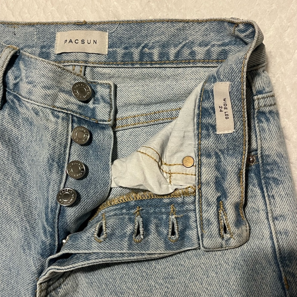 Pacific Sunwear Light Blue Flare Jeans